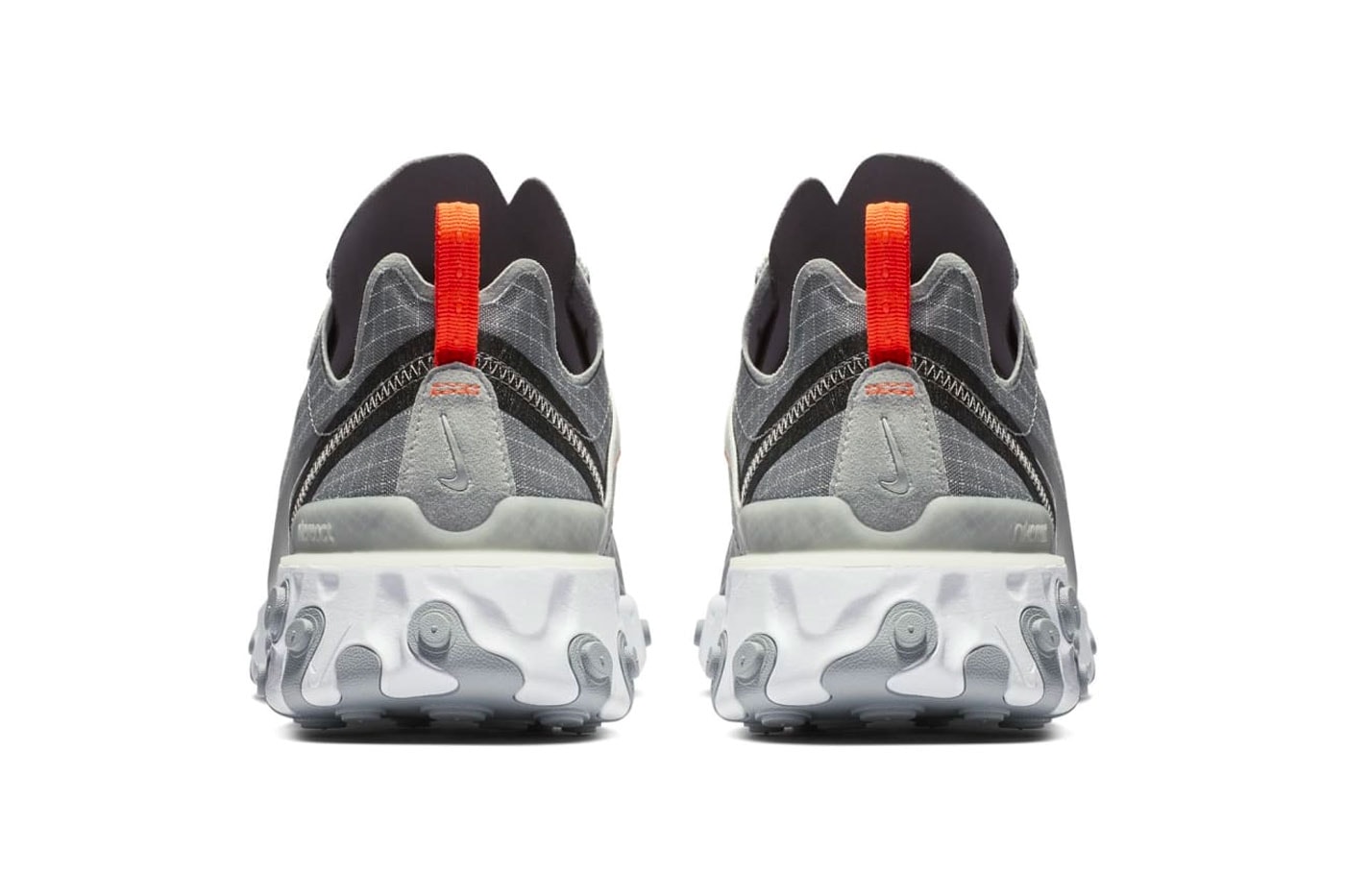 Nike React Element 55 Grey Orange Grid White Release Info Date