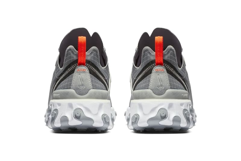 Nike React Element 55 Grey Orange Grid Hypebeast Nike React Element 55 Grey Orange Grid Hypebeast
