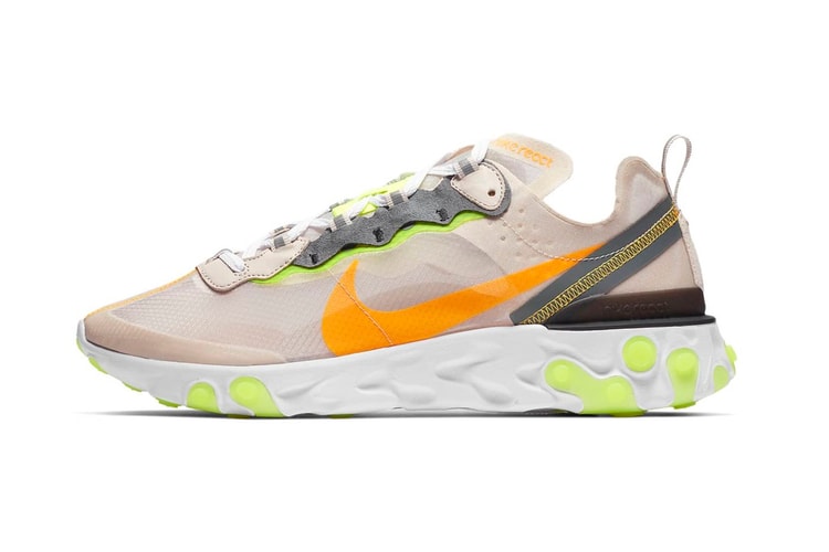 Nike Dresses Its React Element 87 in “Light Orewood”