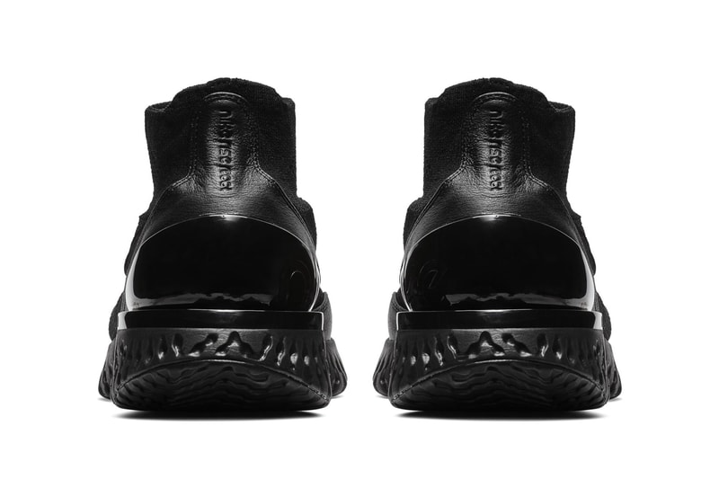 nike rise react flyknit triple black shoes sneakers where to buy info details pics pictures images information details cost december 2018 2019