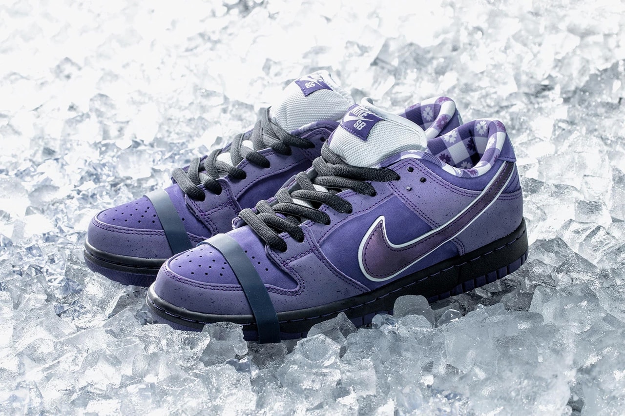 Concepts x Nike SB Dunk Low Purple Lobster The Berrics Canteen sold for 10,000 thousand usd dollars placeholder raffle resale