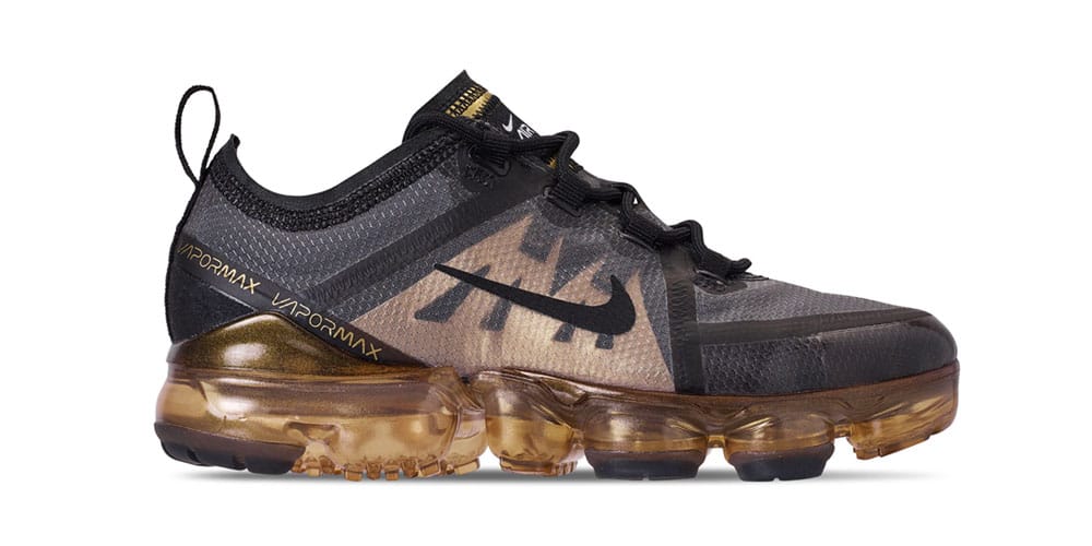 black vapormax with gold