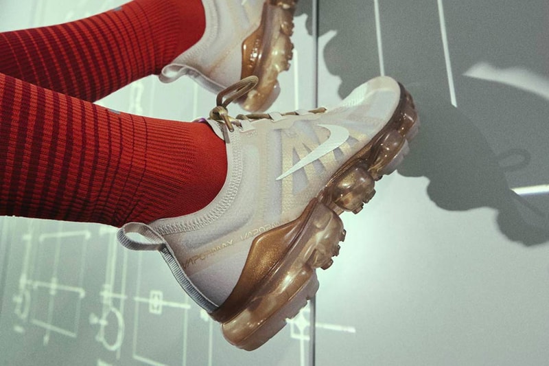 Nike VaporMax 2019 Lookbook gold black metallic white 