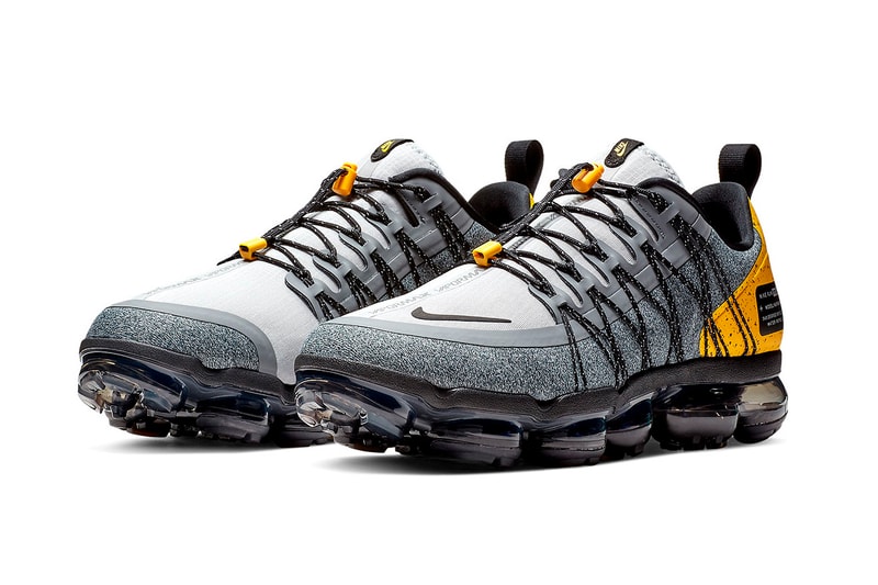 Nike Air VaporMax Run Utility Grey Yellow sneakers Wolf Grey Amarillo Cool Grey Black