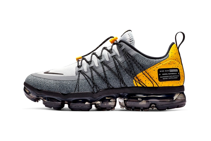Nike Air VaporMax Run Utility Grey Yellow sneakers Wolf Grey Amarillo Cool Grey Black