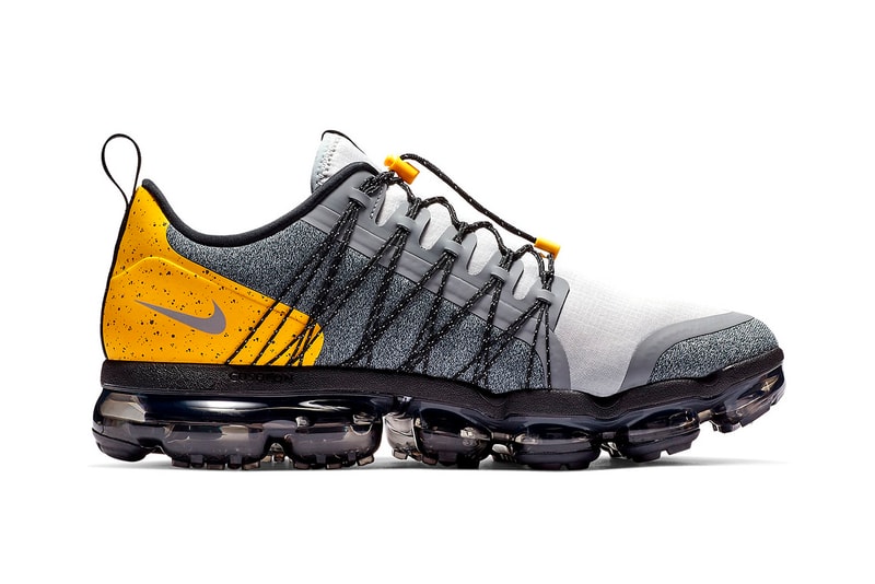 Nike Air VaporMax Run Utility Grey Yellow sneakers Wolf Grey Amarillo Cool Grey Black
