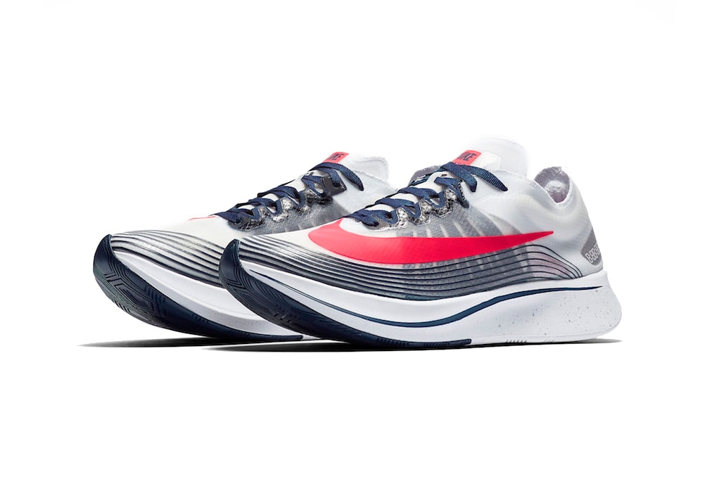 nike zoom fly sp white flash crimson metallic silver