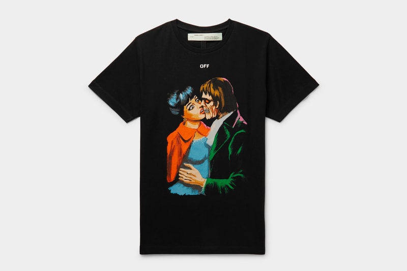 Off-White™ "Kiss" Graphic T-Shirt Pre-SS19 black price virgil abloh stockist buy online purchase skeleton
