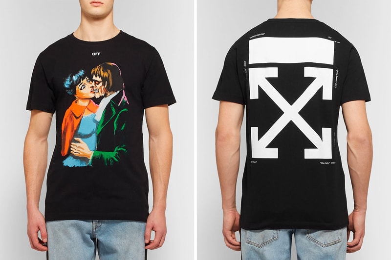 Off-White™ "Kiss" Graphic T-Shirt Pre-SS19 black price virgil abloh stockist buy online purchase skeleton