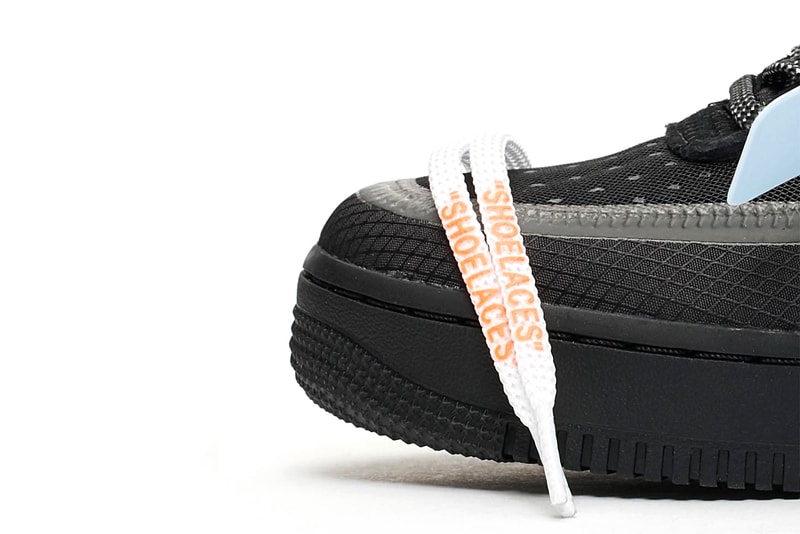 Off-White™ x Nike Air Force 1 "Black" Virgil abloh Sneakers kicks footwear trainers the ten hypebeast air force one AF-1 