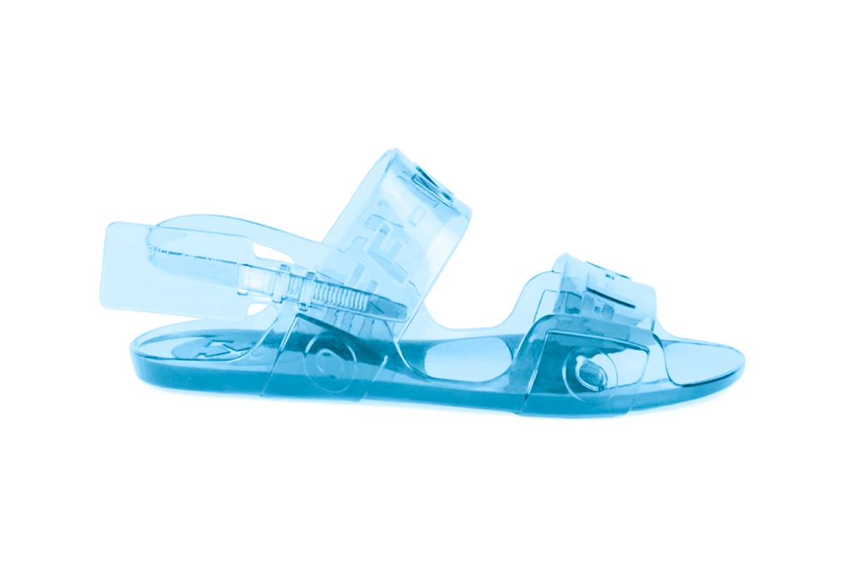 Off-White™ Jelly Sandals Release black clear blue virgil abloh