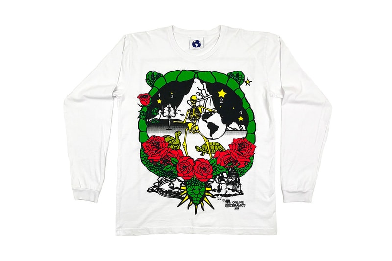 Online Ceramics Winter 2018 Collection Release drop streetwear the grateful dead tie-dye t-shirt hoodie sweater graphic hat water bottle tote bag john mayer price 