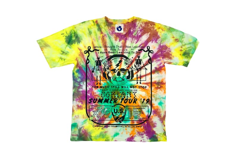 Online Ceramics Winter 2018 Collection Release drop streetwear the grateful dead tie-dye t-shirt hoodie sweater graphic hat water bottle tote bag john mayer price