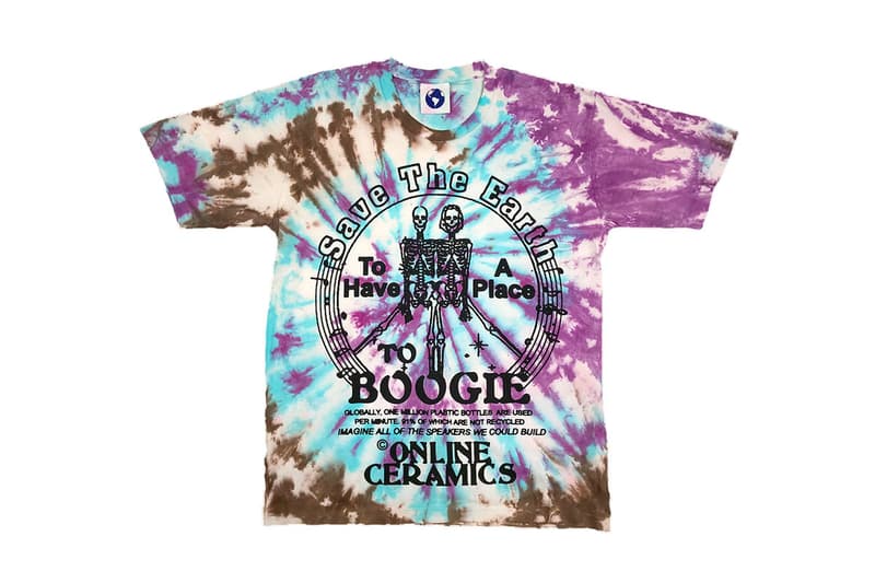 Online Ceramics Winter 2018 Collection Release drop streetwear the grateful dead tie-dye t-shirt hoodie sweater graphic hat water bottle tote bag john mayer price