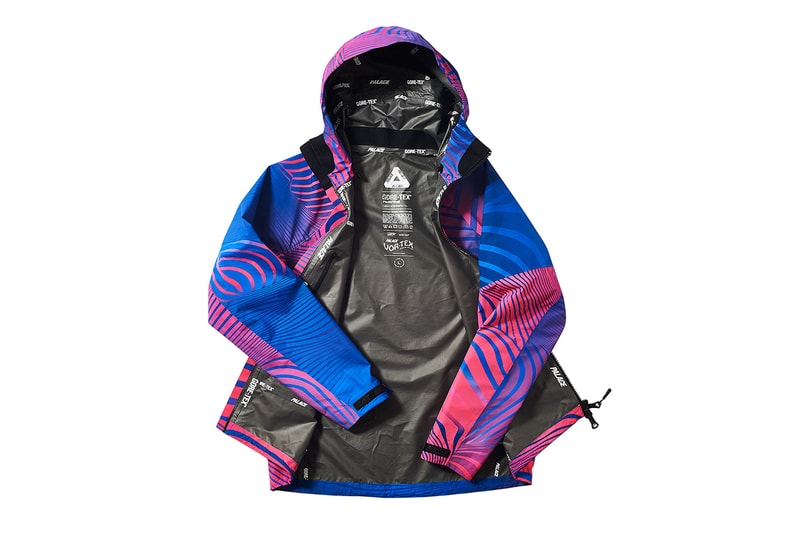Palace GORE-TEX Vortex Jackets Bucket Hats Zebra Stripe White Black Blue Green Red Pink