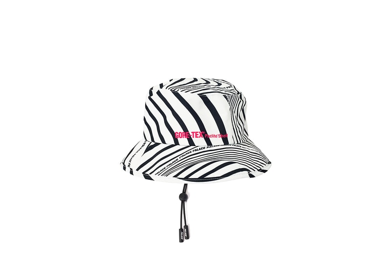 Palace GORE-TEX Vortex Jackets Bucket Hats Zebra Stripe White Black Blue Green Red Pink