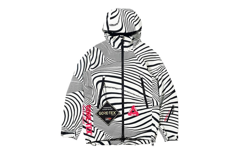 Palace GORE-TEX Vortex Jackets Bucket Hats Zebra Stripe White Black Blue Green Red Pink