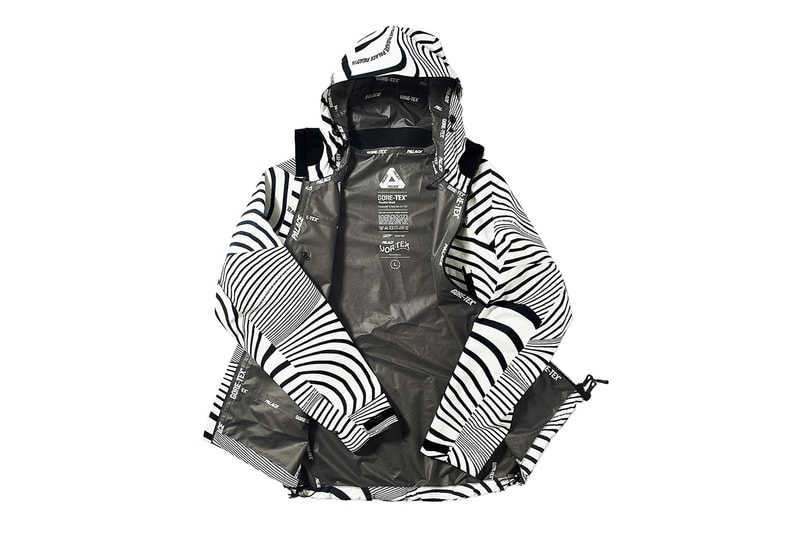 Palace GORE-TEX Vortex Jackets Bucket Hats Zebra Stripe White Black Blue Green Red Pink
