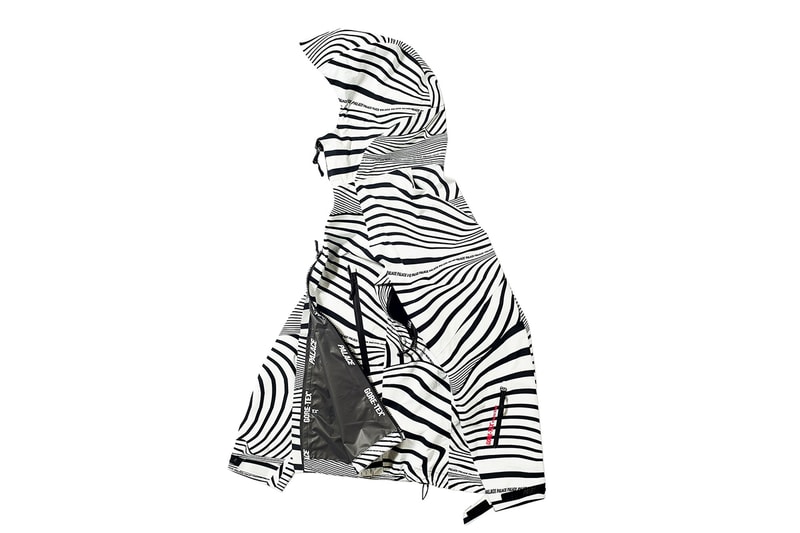 Palace GORE-TEX Vortex Jackets Bucket Hats Zebra Stripe White Black Blue Green Red Pink