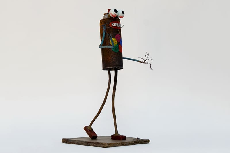 Paul Insect & Bast Release Collaborative 'Can Man' Bronze Sculpture
