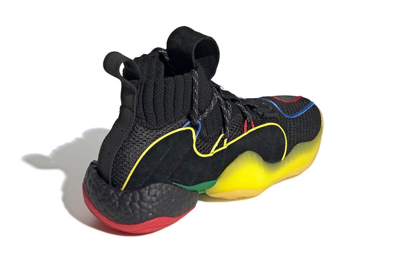 Pharrell x adidas Crazy BYW X Gratitude Empathy Release Date info price sneaker colorway black yellow red blue pharrell williams december 2018 adidas originals