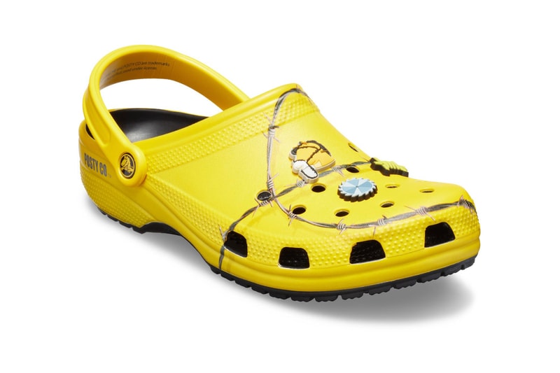 Post Malone x Crocs "Barbed Wire" Clog Release  beerbongs and bentleys posty co