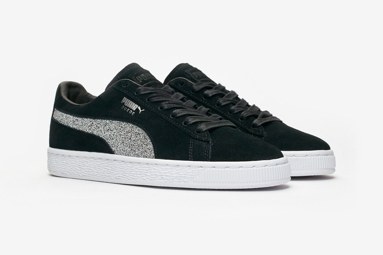Swarovski x PUMA Suede Classic Release Date "Black/Silver" crystals Release Date info price sneaker december 2018 purchase online Style Code: 366324-01