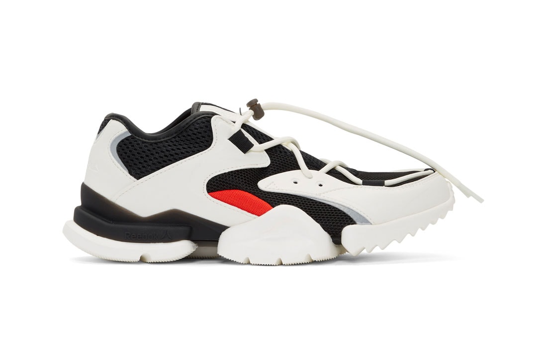 Reebok Run.r 96 White/Black/Red Colorway Release price info available now ssense purchase buy online sneaker luxury 