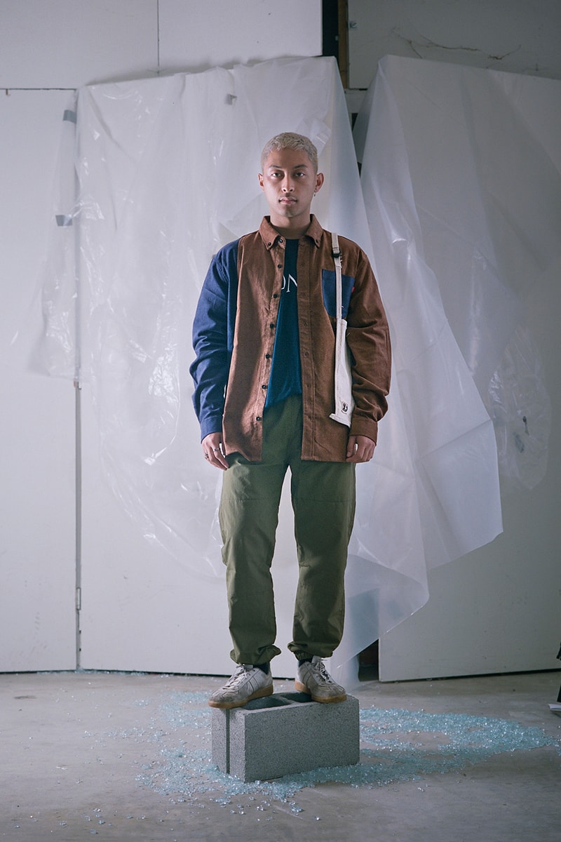 Rōnin Fall Winter 2018 Collection Part 1 clothing streetwear menswear mens apparel sherpa hoodie corduroy button down shirt tee t nylon track pants bdu nuke ironman