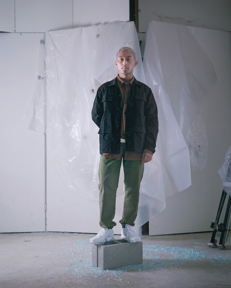 Rōnin Fall Winter 2018 Collection Part 1 clothing streetwear menswear mens apparel sherpa hoodie corduroy button down shirt tee t nylon track pants bdu nuke ironman