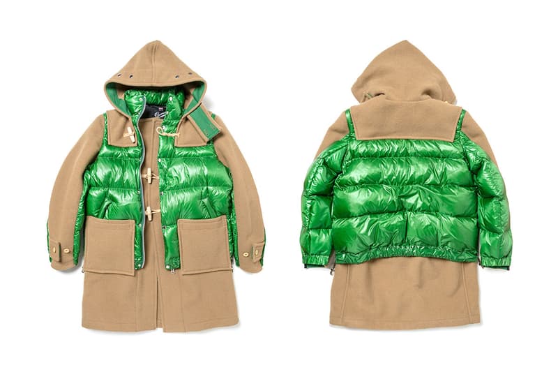 sacai Gloverall Outerwear Capsule Release hybrid Duffle military MA-1 Jacket Fall Winter 2018