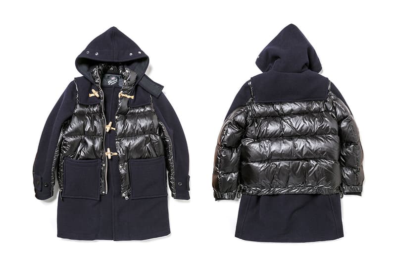 sacai Gloverall Outerwear Capsule Release hybrid Duffle military MA-1 Jacket Fall Winter 2018