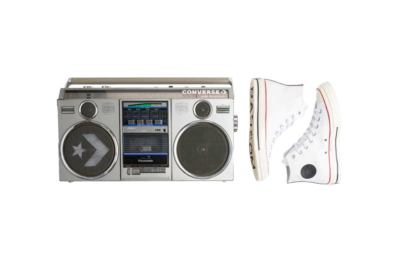 Shoe Palace x Converse Bundle sneakers boombox speakers 25th anniversary Chuck Taylor All Star 70 HI