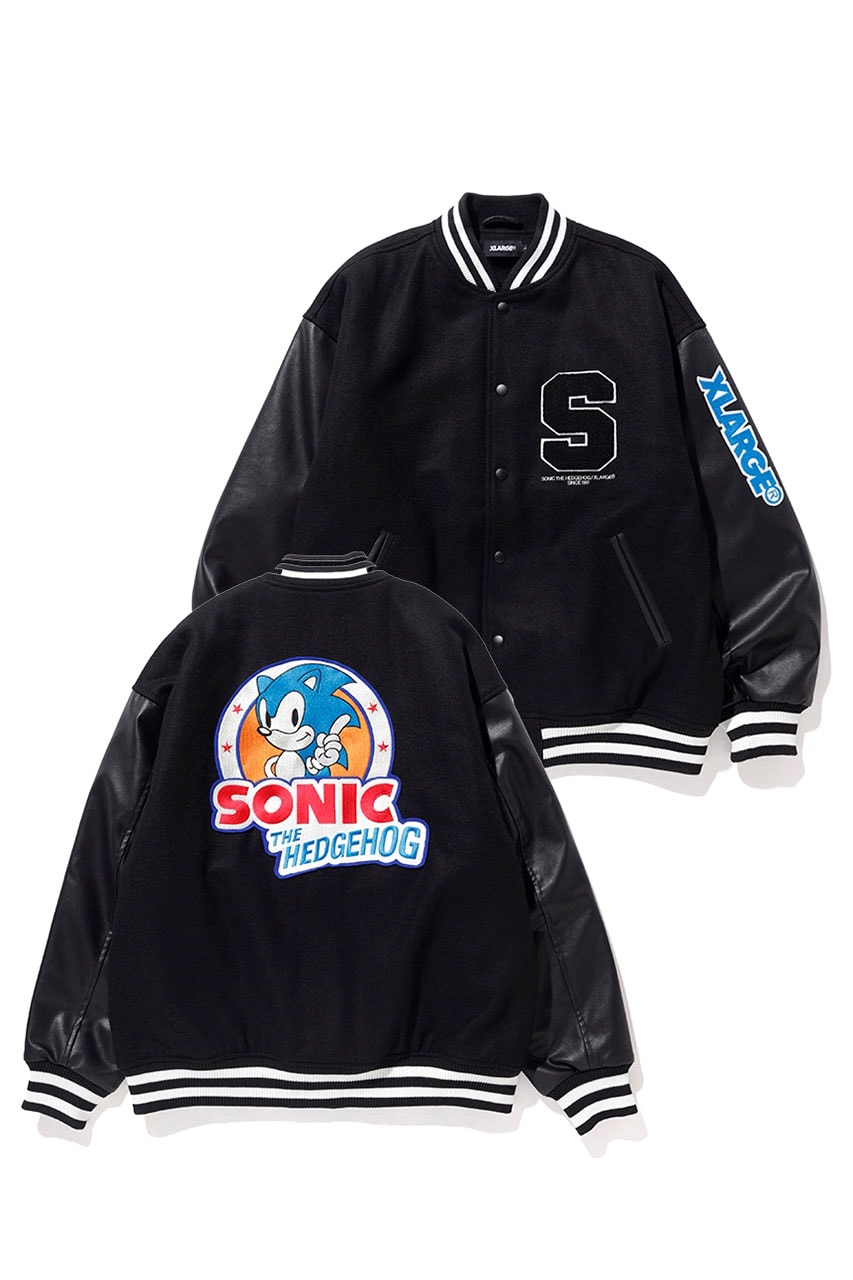 'Sonic the Hedgehog' x Xlarge Capsule Collection collaboration hoodie pullover jumper sweater tee shirt jacket varsity pants drop release date info january 1 2019