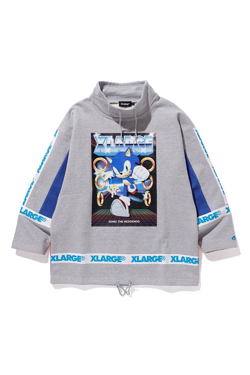 'Sonic the Hedgehog' x Xlarge Capsule Collection collaboration hoodie pullover jumper sweater tee shirt jacket varsity pants drop release date info january 1 2019