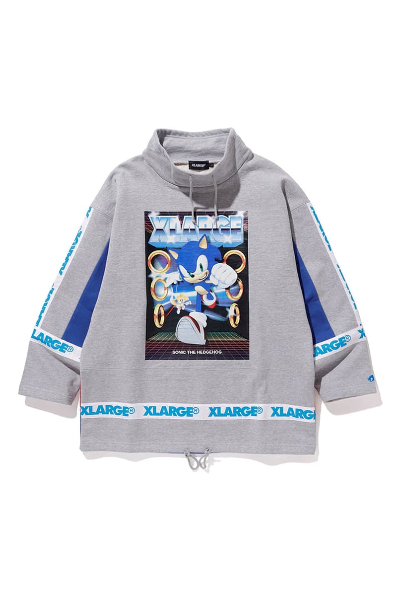 'Sonic the Hedgehog' x Xlarge Capsule Collection collaboration hoodie pullover jumper sweater tee shirt jacket varsity pants drop release date info january 1 2019