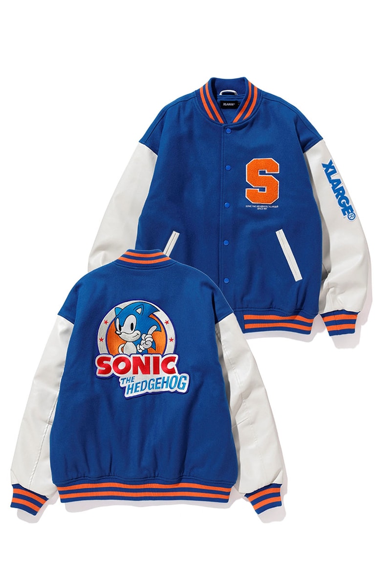 'Sonic the Hedgehog' x Xlarge Capsule Collection collaboration hoodie pullover jumper sweater tee shirt jacket varsity pants drop release date info january 1 2019
