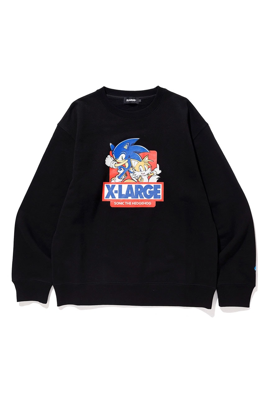 'Sonic the Hedgehog' x Xlarge Capsule Collection collaboration hoodie pullover jumper sweater tee shirt jacket varsity pants drop release date info january 1 2019