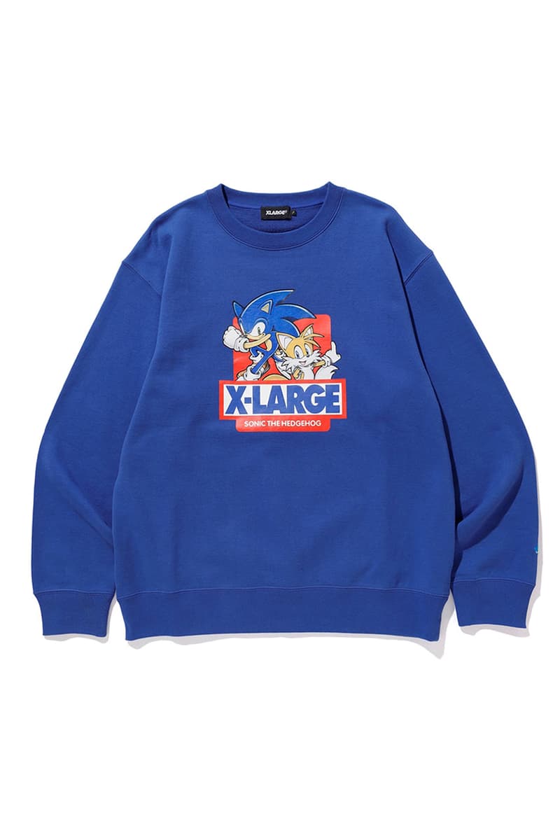 'Sonic the Hedgehog' x Xlarge Capsule Collection collaboration hoodie pullover jumper sweater tee shirt jacket varsity pants drop release date info january 1 2019