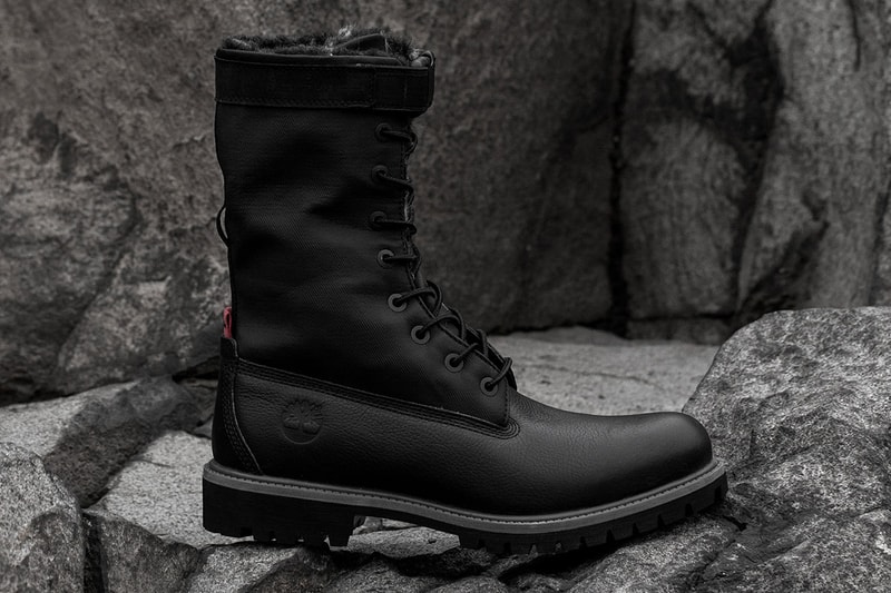 STAMPD x Timberland Gaiter Boot Release Date info price leather boot winter 2018 black lined fur footwear size LAPD