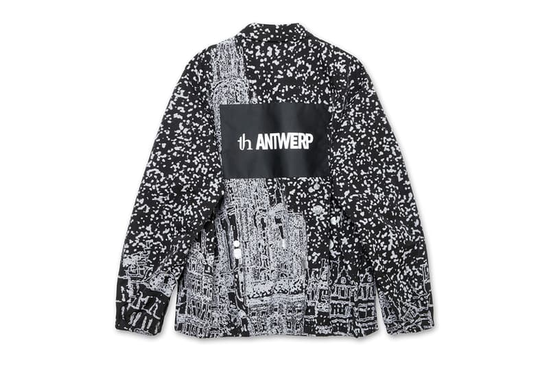 VIER Antwerp x Taro Horiuchi th & sk8thing collaboration collection release drop info december 19 2018 coaches jacket tee shirt hoodie print cathedral lady bag
