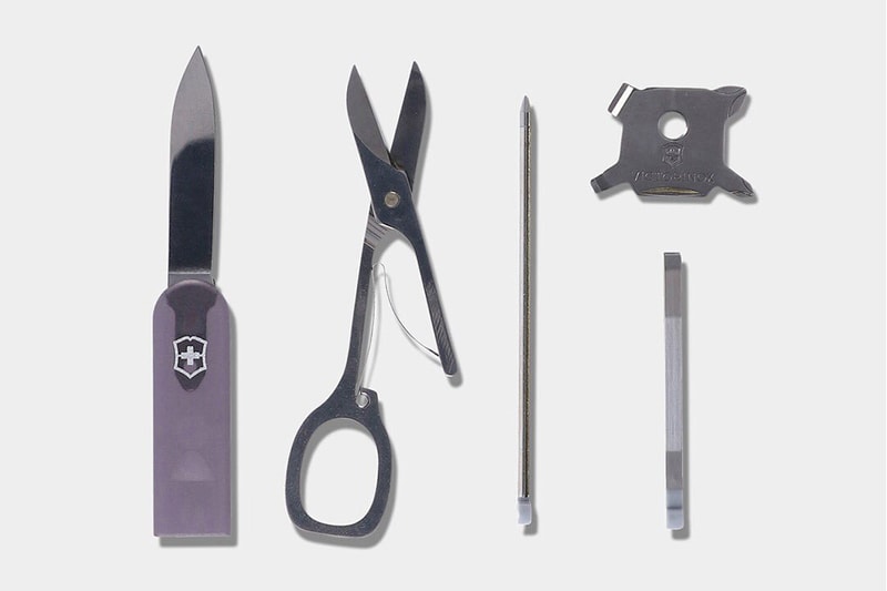 the conveni victorinox swiss card light release multitool survival kit