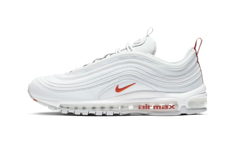 Nike Air Max 97 Team Orange Release Date sneaker shoes Pure Platinum White
