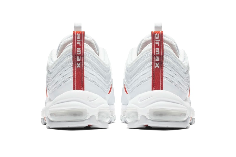Nike Air Max 97 Team Orange Release Date sneaker shoes Pure Platinum White