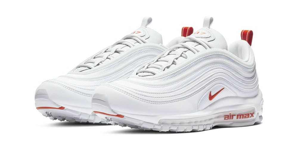 Nike air max 97 'gel' platinum orange and white Clearance