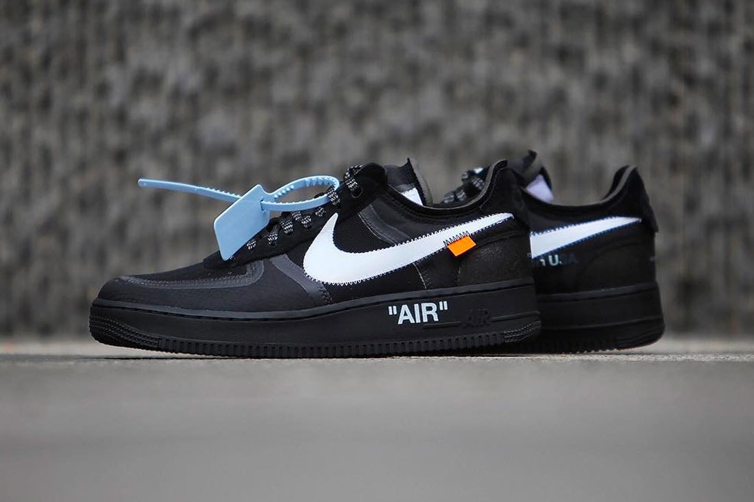 Nike Off White Air Force 1 af1 Black Cone Volt Release december 19 2018 price black neon yellow Virgil Abloh AO4606-001 AO4606-700