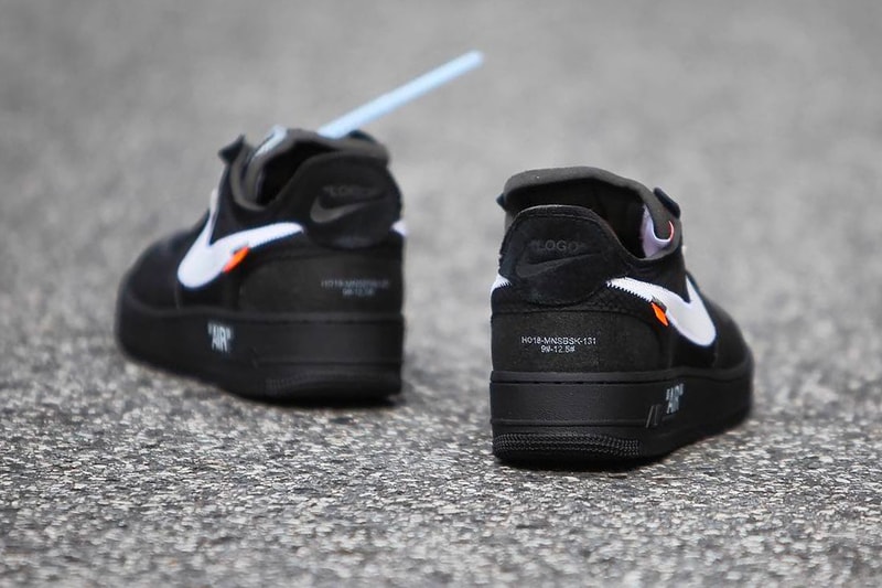 Nike Off White Air Force 1 af1 Black Cone Volt Release december 19 2018 price black neon yellow Virgil Abloh AO4606-001 AO4606-700