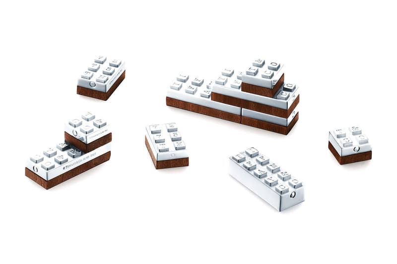 Tiffany & Co. Sterling Silver Building Blocks Info luxury sterling silver design blocks wood table desk ornaments