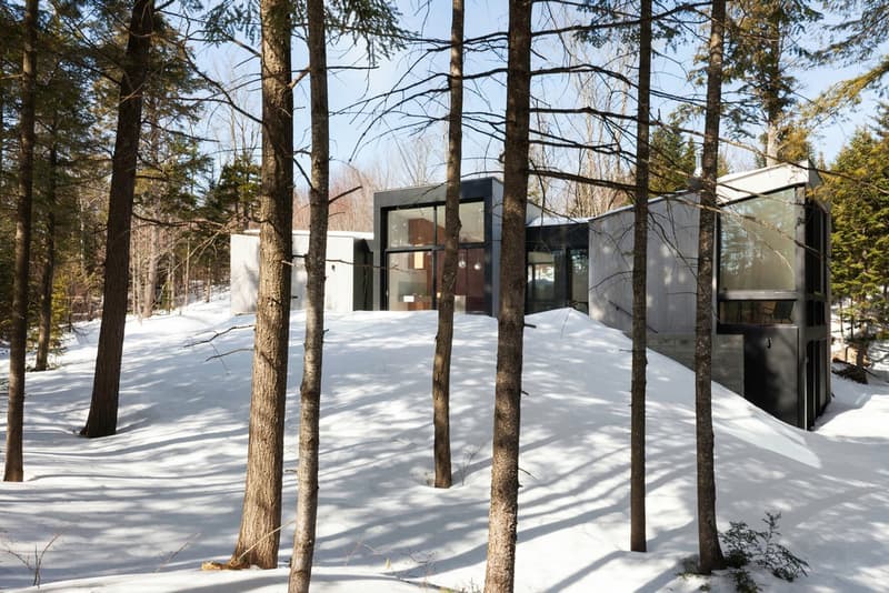 yh2 triptych house architecture wentworth nord canada house info lake information details pics pictures picture Laurentian Mountains image images shots Sylvain Letourneau