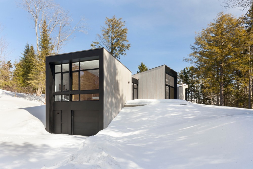 yh2 triptych house architecture wentworth nord canada house info lake information details pics pictures picture Laurentian Mountains image images shots Sylvain Letourneau
